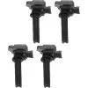 TRQ - Ignition Coil Set - 4 Piece Set - 2003 - 2011 Saab 9-3 Sedan 2.0L 4-Cylinder Turbo - ICA61384 -Intake System Parts Shop D0179 B596632 1