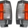 DIY Solutions - Cornering Light - Set Of 2 - With Black Trim - 1995 - 1997 Nissan Pickup - LHT05313 -Intake System Parts Shop D0179 D392795 1