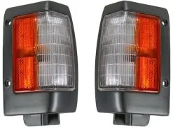 DIY Solutions - Cornering Light - Set Of 2 - With Black Trim - 1995 - 1997 Nissan Pickup - LHT05313