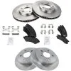 TRQ - Front And Rear Brake Pad And Rotor Kit - 2000 - 2005 Chevrolet Impala 5 Lug (Up To VIN 59143075) - BKA11235