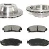 DuraGo - Rear Semi Metallic Brake Pads And Rotor Kit - 2002 - 2006 GMC Envoy XL - BK7104712 -Intake System Parts Shop D0182 V298965 1