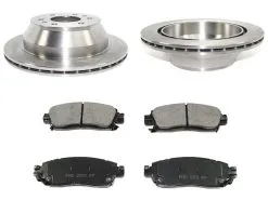 DuraGo - Rear Semi Metallic Brake Pads And Rotor Kit - 2002 - 2006 GMC Envoy XL - BK7104712
