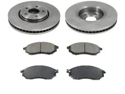 DuraGo - Front Ceramic Brake Pads And Rotor Kit - 2005 - 2012 Infiniti FX35 (From 11/2005) - BK7115916