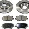 DuraGo - Front Ceramic Brake Pads And Rotor Kit - 280mm Rotor Diameter - 2014 - 2017 Kia Forte - BK7148336 -Intake System Parts Shop D0185 H491473 1