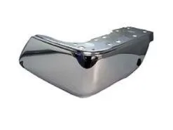 Action Crash - Left Driver Side Bumper End - Chrome - Without Park Assist Sensor Holes - 2014 - 2019 Toyota Tundra 4WD RWD - TO1104123