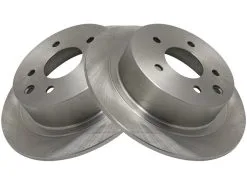 TRQ - Rear Brake Rotor Set - 2 Piece - 2002 - 2019 Nissan Altima FWD - BRA75265