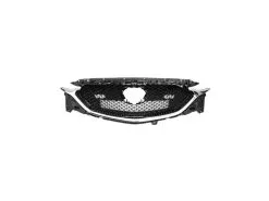 Action Crash - Front Grille - Black Mesh With Lower Chrome Molding - 2017 - 2019 Mazda CX-5 - MA1200215