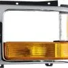 Action Crash - Left Driver Side Headlight Bezel - Chrome Bezel - 1991 - 1996 Dodge Dakota (with Aero Package) - CH2512153 -Intake System Parts Shop D0192 Q476746 1