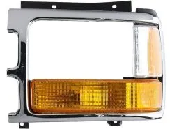 Action Crash - Left Driver Side Headlight Bezel - Chrome Bezel - 1991 - 1996 Dodge Dakota (with Aero Package) - CH2512153