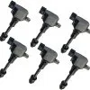 Replacement - Ignition Coil Kit - 6 Piece - 2002 - 2006 Nissan Altima 3.5L V6 VQ35DE - 904-013-K6 -Intake System Parts Shop D0195 M314358 1