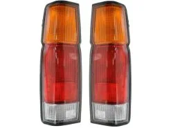 DIY Solutions - Tail Light Assembly - 2 Piece Set - With Bulbs And Wiring - 1986 - 1994 Nissan D21 - LHT07296
