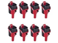 TRQ - Ignition Coil Set - 2014 - 2020 Chevrolet Silverado 1500 V8 With Round Style Coil - ICA64244