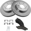 TRQ - Front Ceramic Brake Pad And Rotor Kit - 6 Lug - 2009 - 2017 Chevrolet Traverse - BKA11409 -Intake System Parts Shop D0197 Y989116 1
