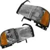 DIY Solutions - Headlight Assembly - Set Of 2 - 1994 - 2002 Dodge Ram 2500 - LHT03071 -Intake System Parts Shop D0198 R953698 1