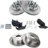 TRQ - Front And Rear Ceramic Brake Pad And Rotor Kit - 2004 - 2008 Ford F-150 RWD With 6 Lug Wheels - BKA11835 2 TRQ - Front And Rear Ceramic Brake Pad And Rotor Kit - 2004 - 2008 Ford F-150 RWD With 6 Lug Wheels - BKA11835 -Intake System Parts Shop D0199 H862385 1