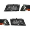 DIY Solutions - Headlight And Cornering Light 4 Piece Kit - 2003 - 2004 Mercury Marauder - LHT04335