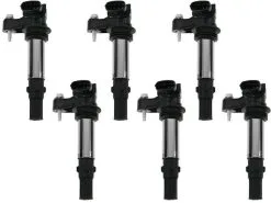 TRQ - Ignition Coil Set Of 6 - 2004 - 2010 Cadillac CTS 2.8L / 3.6L V6 - ICA61433